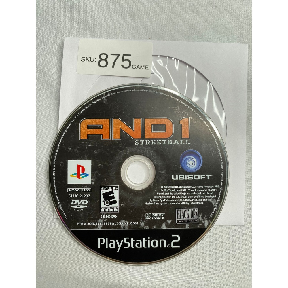 AND1 Streetball Sony PlayStation 2